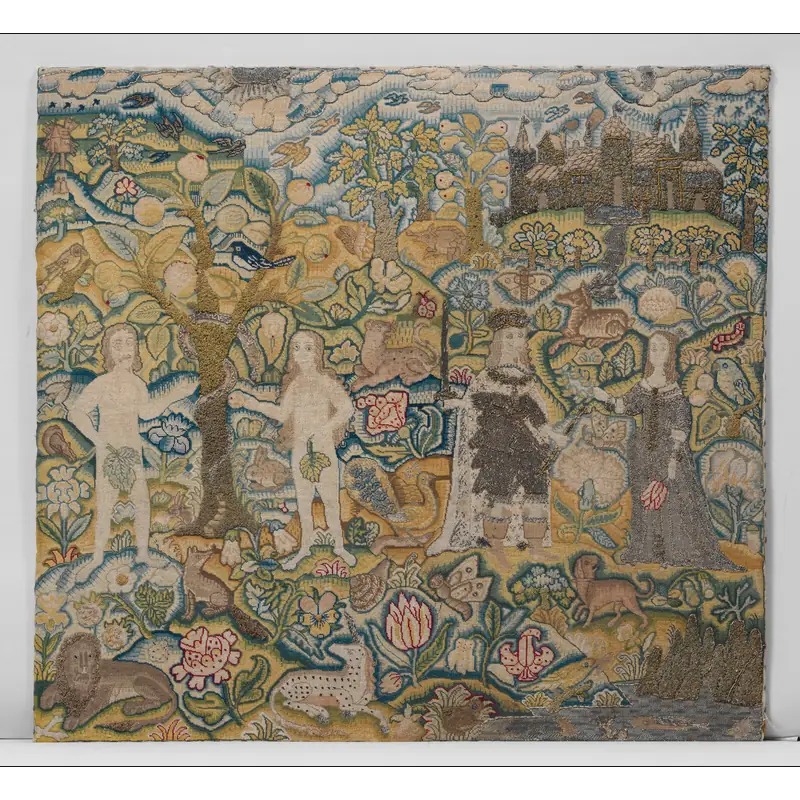 Adam and Eve with Charles I and Henrietta Maria;nan