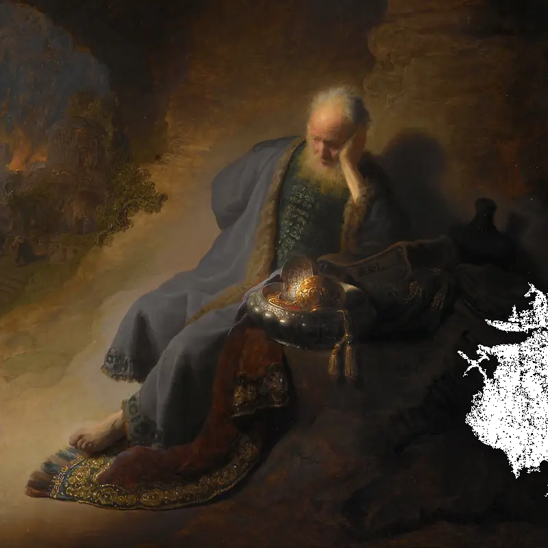 Rembrandt van Rijn, Jeremiah Lamenting the Destruction of Jerusalem (c. 1630)