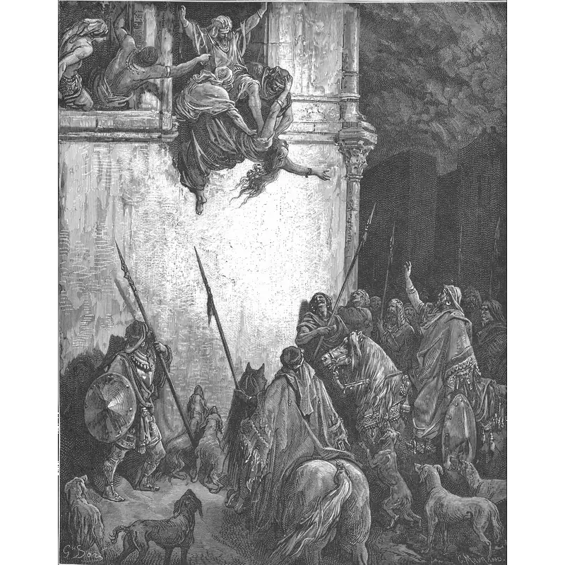 The Death of Jezebel by Gustave Doré