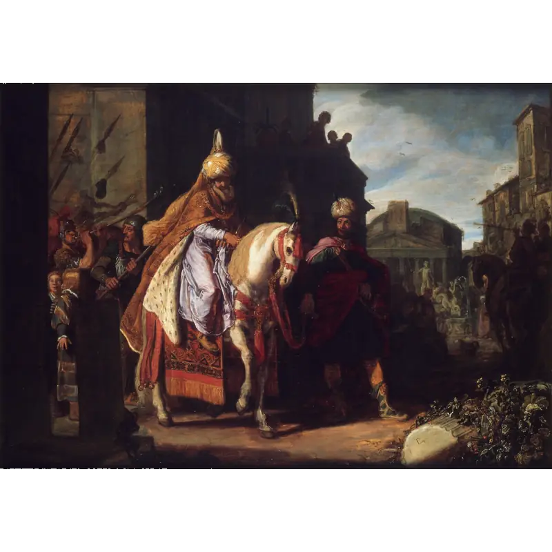 The Triumph of Mordecai by Pieter Lastman, 1624