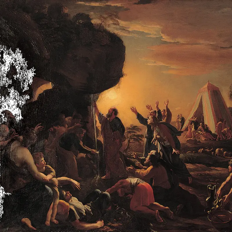 Moses Draws Water from the Rock (Francois Perrier, 1642, Capitoline Museums, Rome)