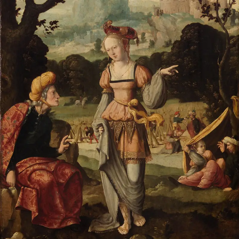 Ruth and Naomi on the land of Boas (Follower of Jan van Scorel, 1530/40, Kunsthistorisches Museum Wien, Vienna)