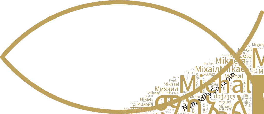 Word cloud illustration for Michael