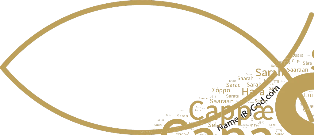 Word cloud illustration for Sarah